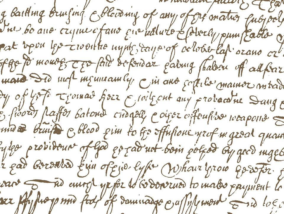 Old copperplate writing on a white background.