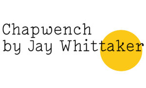 Black text on white reads ‘Chapwench by Jay Whittaker’ with a Friday Poem yellow blob at the far right hand end over the last few letters of the word ‘Whittaker’.