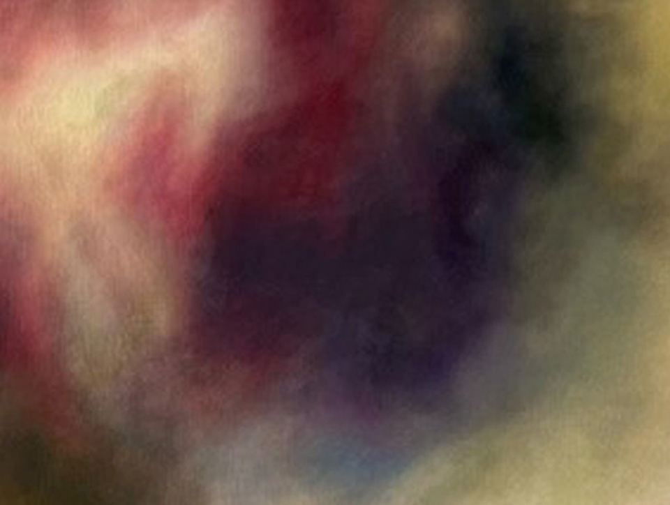 Abstract. A red splodge on a black splurge on a yellow squidge.