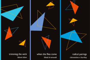 Montage showing three book covers. They are similar – each has a black background with a number of different coloured triangles superimposed. The chaps at Ignition press like triangles, I guess. Who am I to judge?