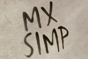 The words MX Simp on a beige background.