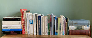 Cliff Yates' poetry bookshelf — a shelf with poetry books on.