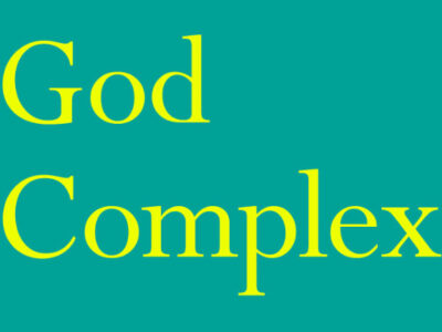 The words 'God Complex' in a yellow serif font on a light green background. Its a Faber cover. I think that they are a bit dull to be honest ... but you know, one person's dull is the other person's classic.