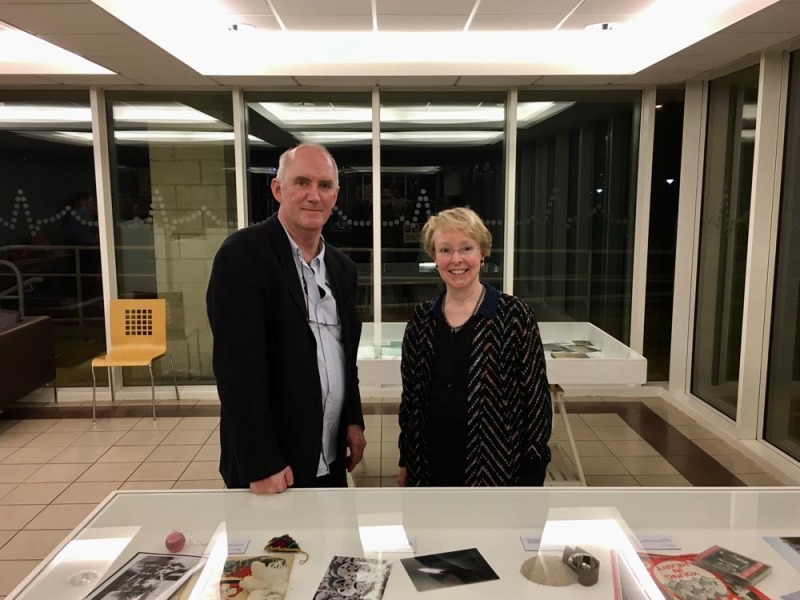 Tim Andrews and Clare Best at 'Take Me With You — The Museum of Friendship, Remembrance and Loss', Brighton & Sussex Medical School, 18 February 2016