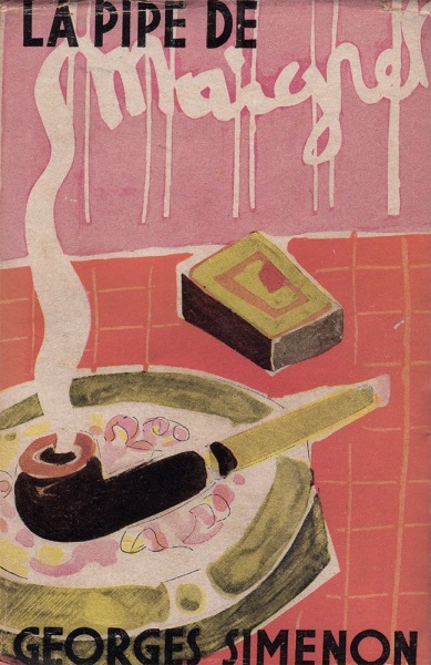 Book cover for Simenon’s 'La pipe de Maigret' (1947)