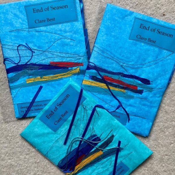 'End of Season' by Clare Best, in a limited hand-made edition designed by Maria Isakova Bennett, published 2021