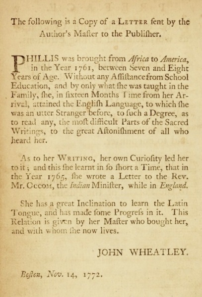 Phillis-Wheatley-—-Letter-to-the-publisher-from-Phillis-Wheatleys-master-John-Wheatley-dated-14-November-1772